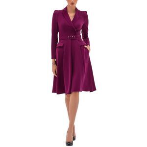 Bgl Womens  Midi Dress, Purple